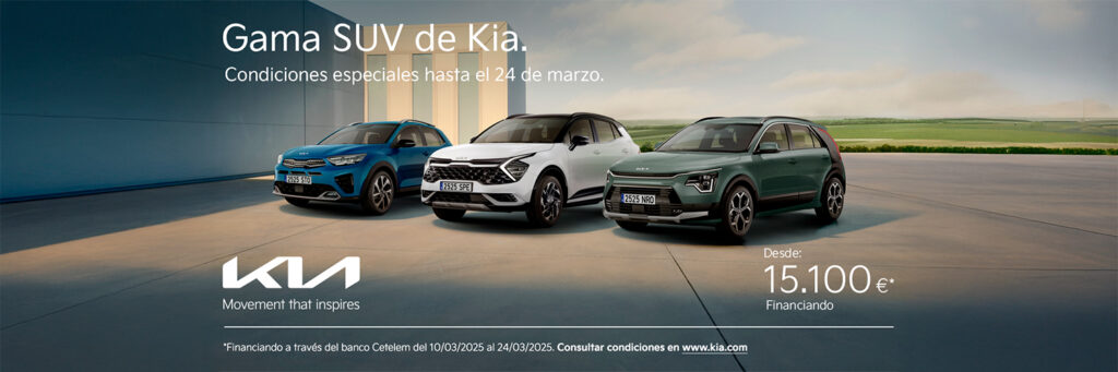 Grandes ofertas en la gama SUV de Kia hasta el 24 de marzo