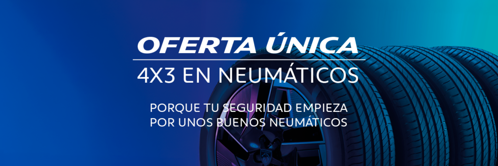 Oferta única: 4x3 en neumáticos