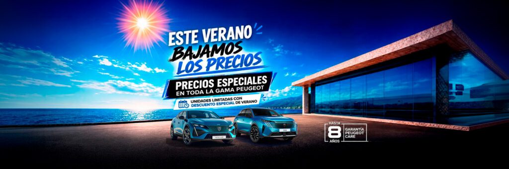 Este verano bajamos los precios: ofertas especiales Peugeot